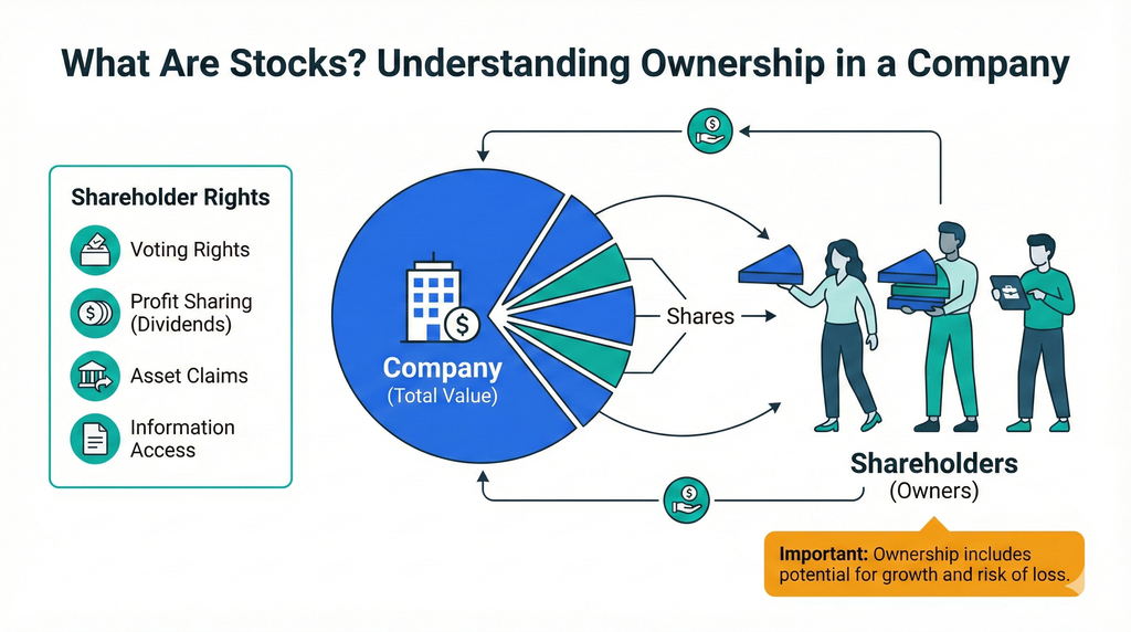 Visual representation of what stocks are
